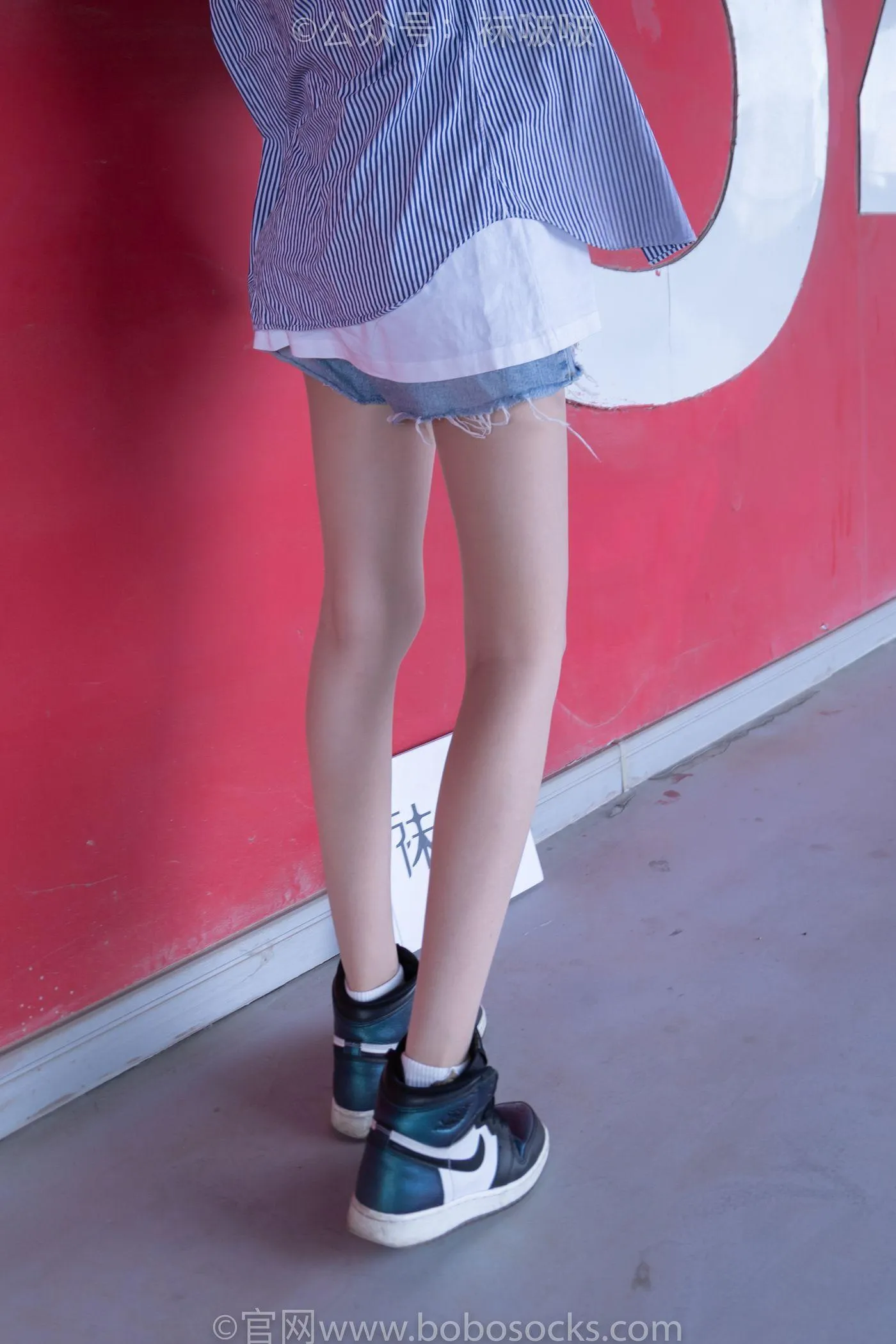 [BoBoSocks袜啵啵]NO.011 稚予-AJ、白色短棉袜、肉丝 [139P]插图